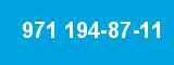 971 194-87-11 971 194-87-11